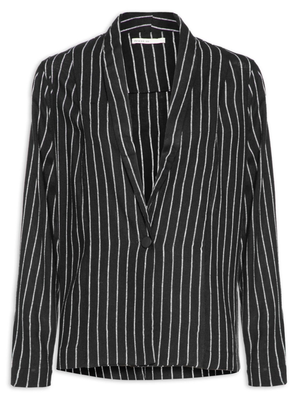 Blazer feminino preto e branco