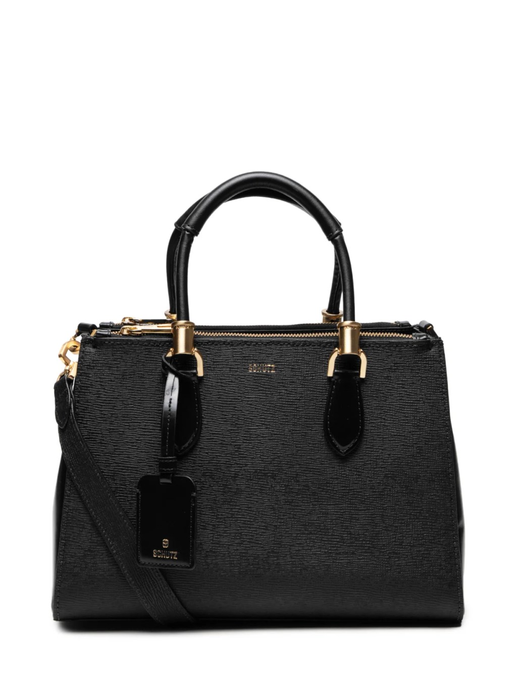 Bolsa de couro preta