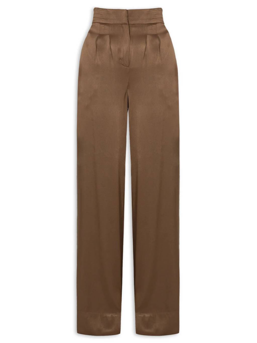 Cal&ccedil;a marrom de cetim