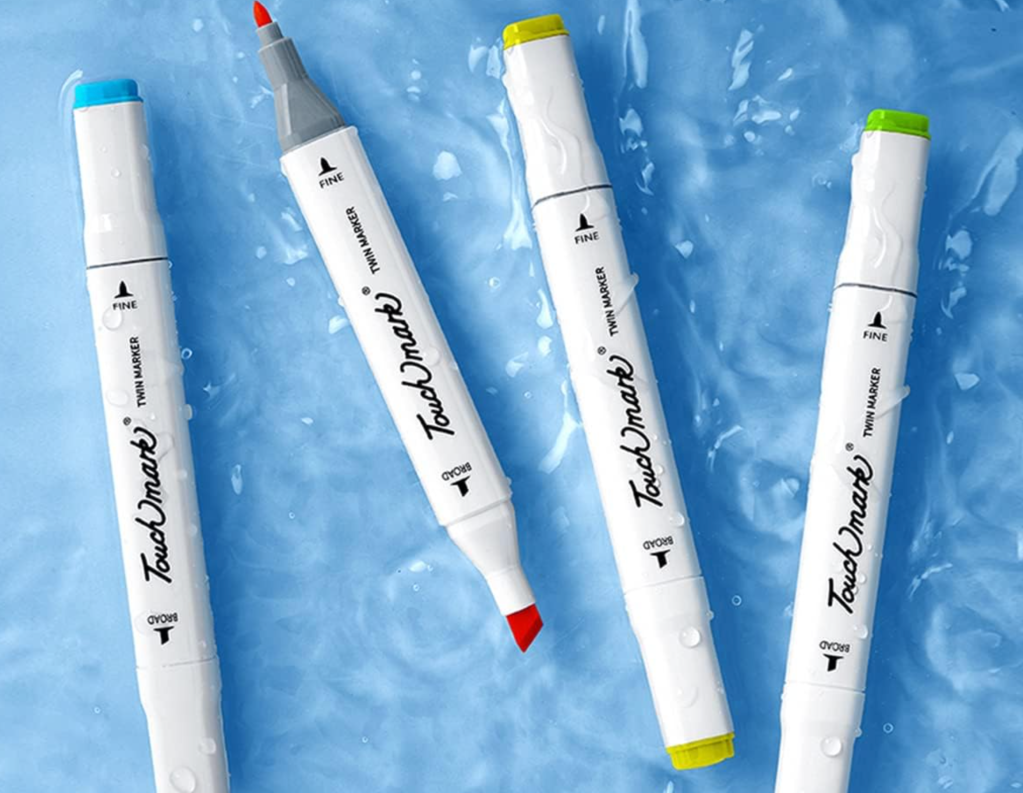 Canetinha com ponta dupla com 36 cores