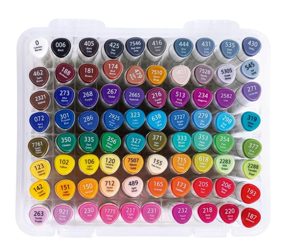 Marcador artístico Evoke com 80 cores