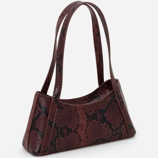 Bolsa de couro vermelha