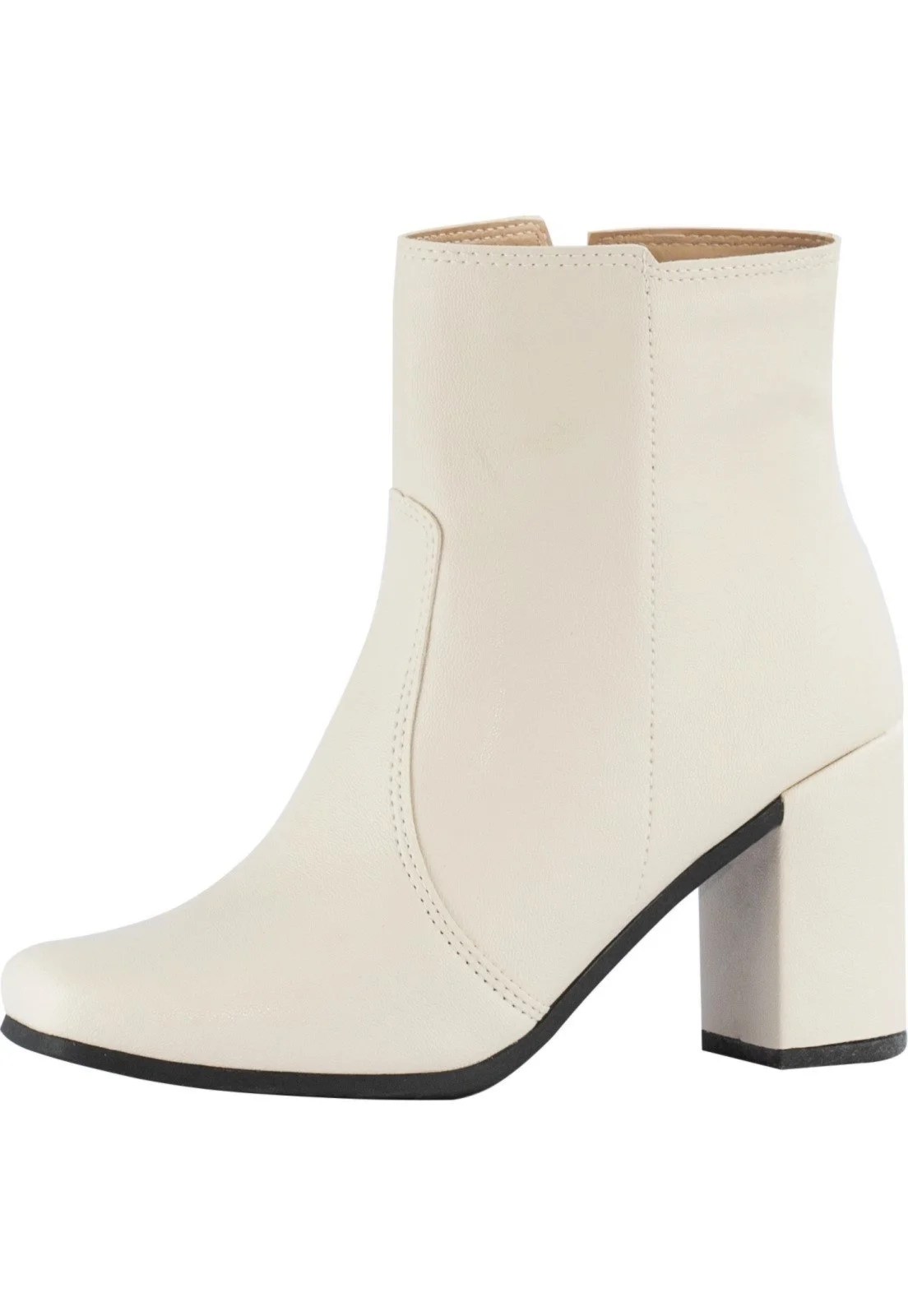 Bota branca de cano baixo