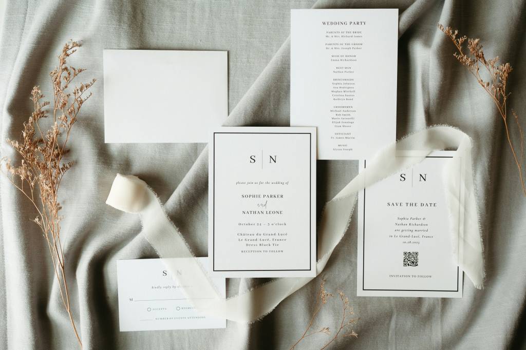 5 dicas essenciais para fazer um convite de casamento elegante