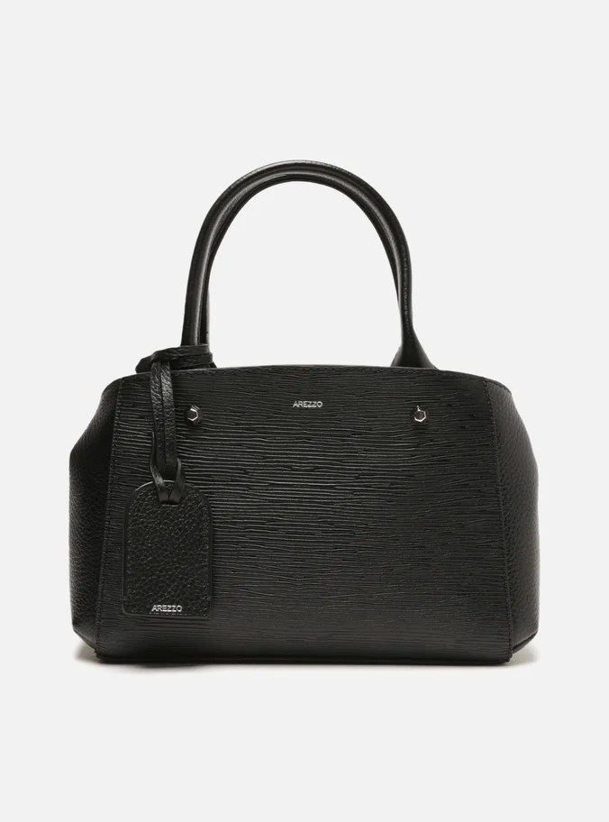 Bolsa de couro preta
