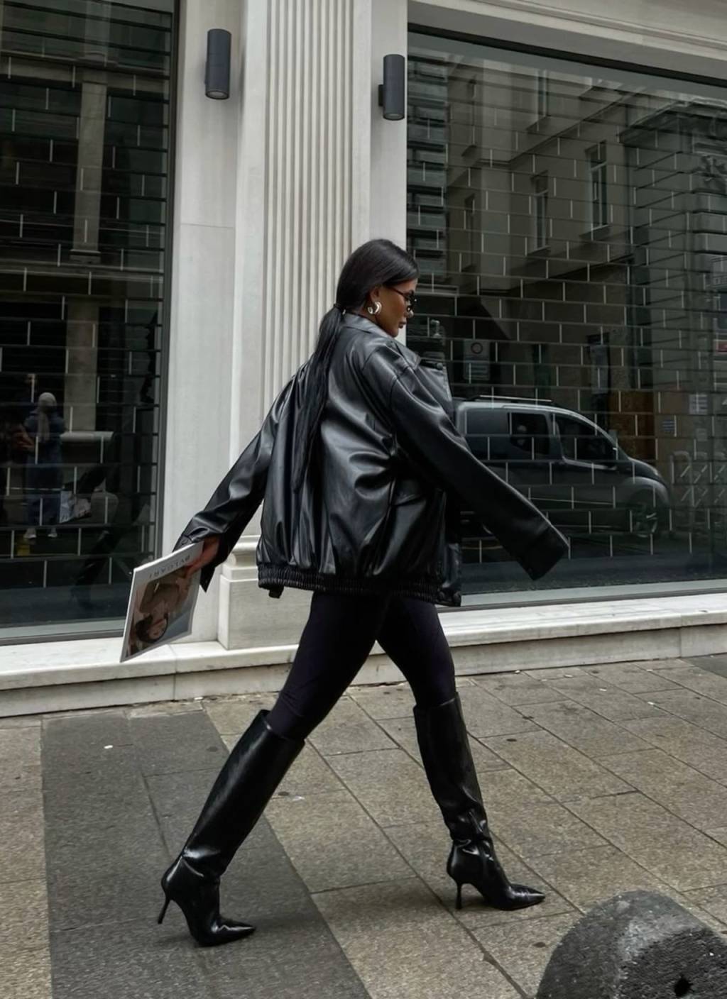 botas-calça-skinny (5) Visual fashionista com proporções oversized