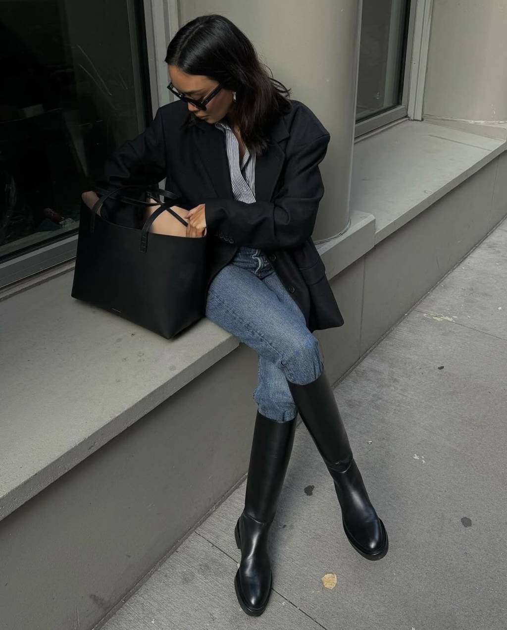 botas-calça-skinny (6) Opção elegante com bota e calça skinny para o trabalho