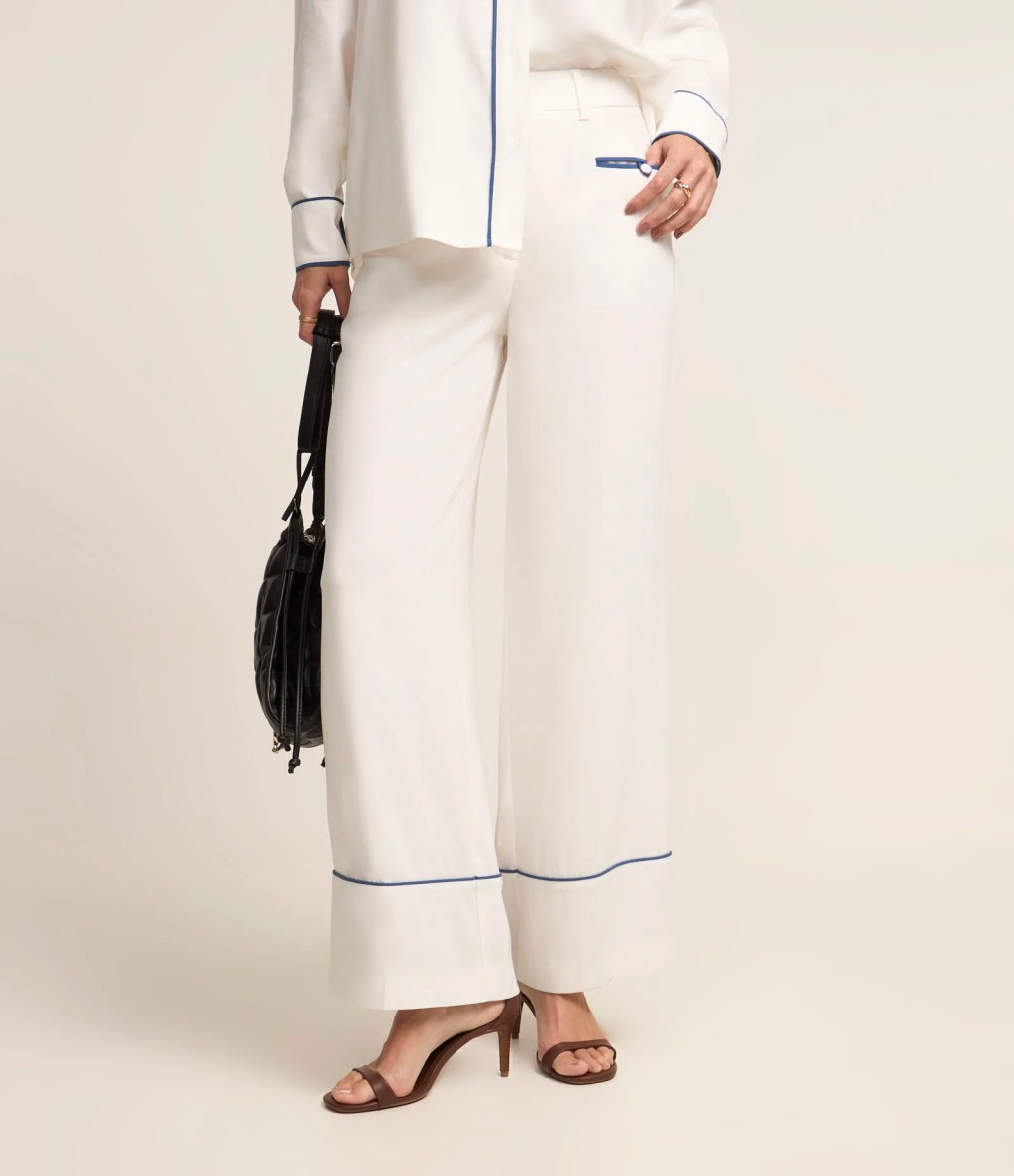 Calça pantalona branca