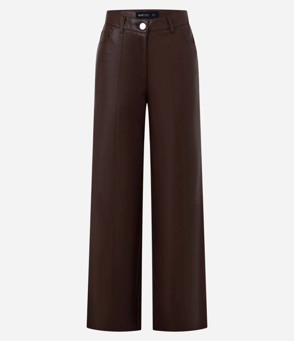 Cal&ccedil;a de couro marrom