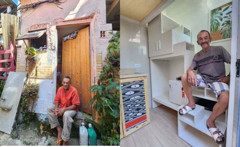 Arquiteta reforma casa de 4 m² e viraliza na internet