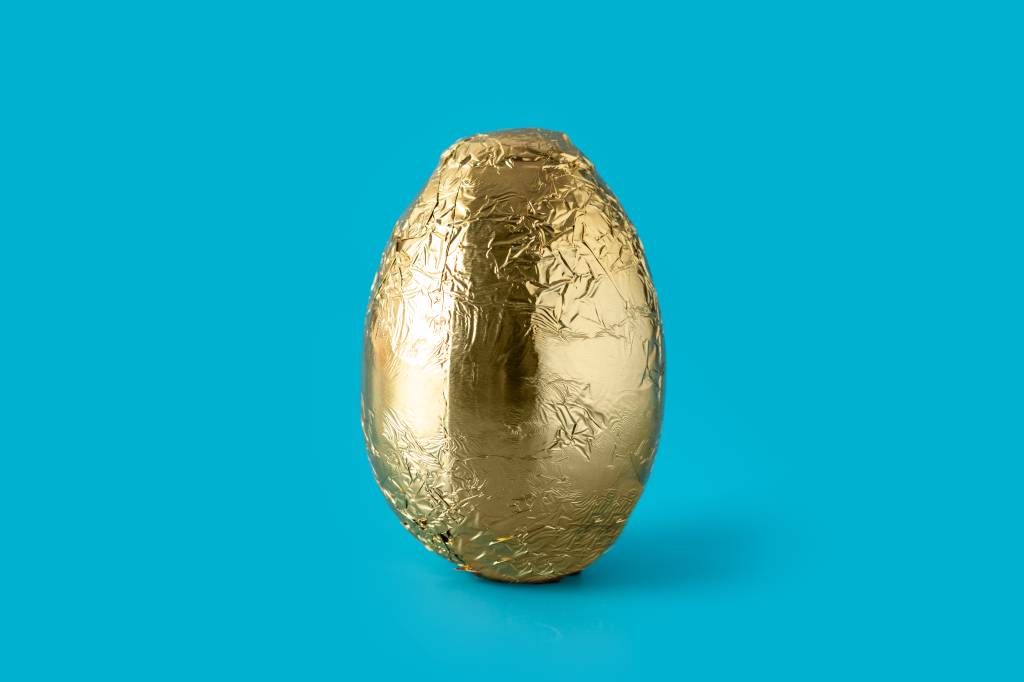 Golden Easter egg Como fazer ovo de Páscoa em casa