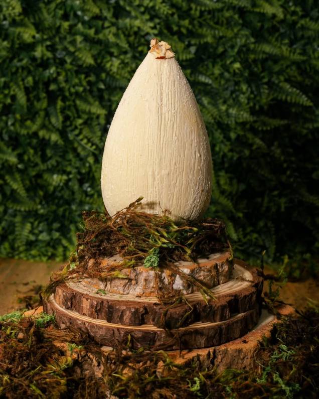 Ovo de Páscoa de Maracujá e Mel, ARA Restaurante de Sobremesas 350g - R$ 189 Ovo de Páscoa de Maracujá e Mel, ARA Restaurante de Sobremesas 350g - R$ 189