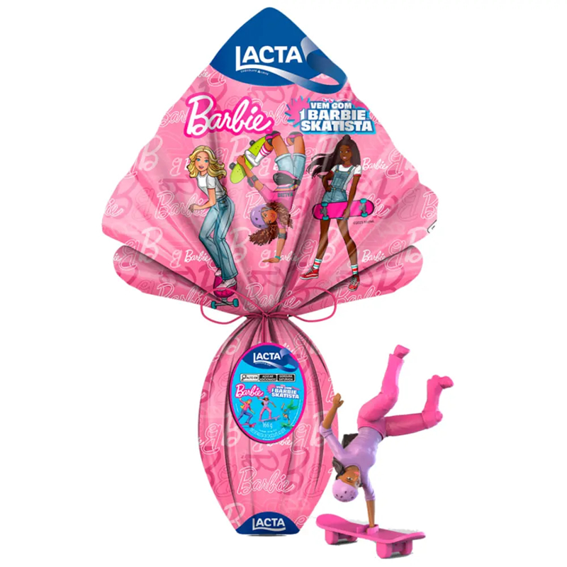 ovo-pascoa-infantil-barbie-skatista Ovo de Páscoa Barbie Skatista, da Lacta