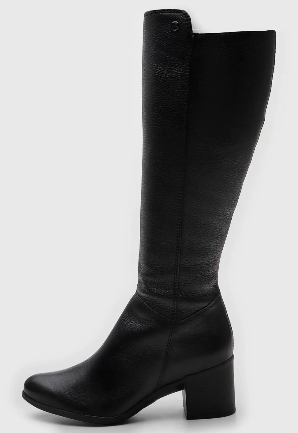 Bota de couro preta