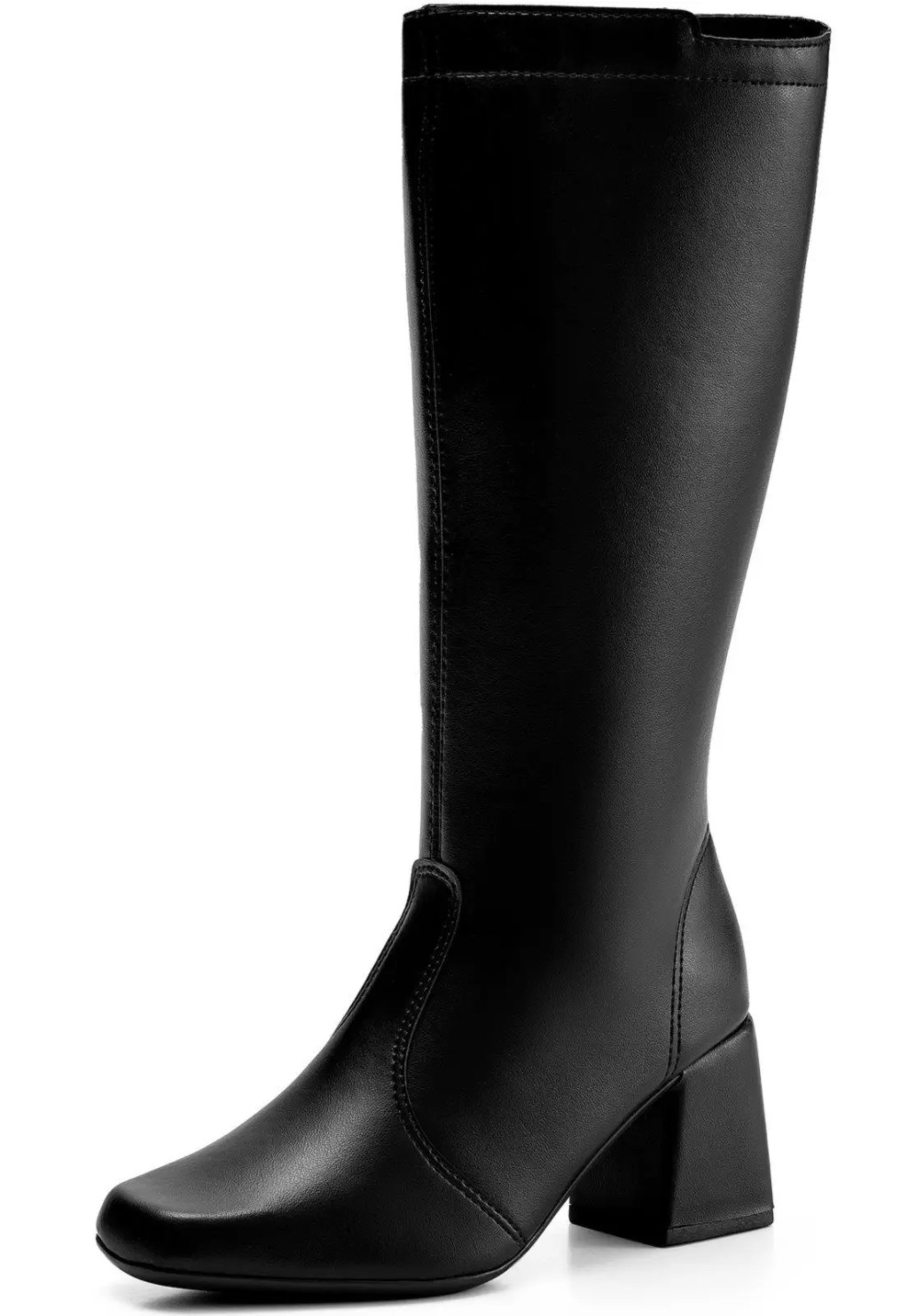 Bota de couro preta