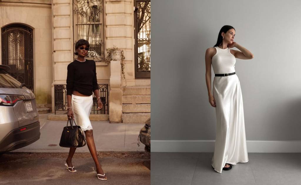 Saia e blusa de tricô: 5 looks delicados para testar