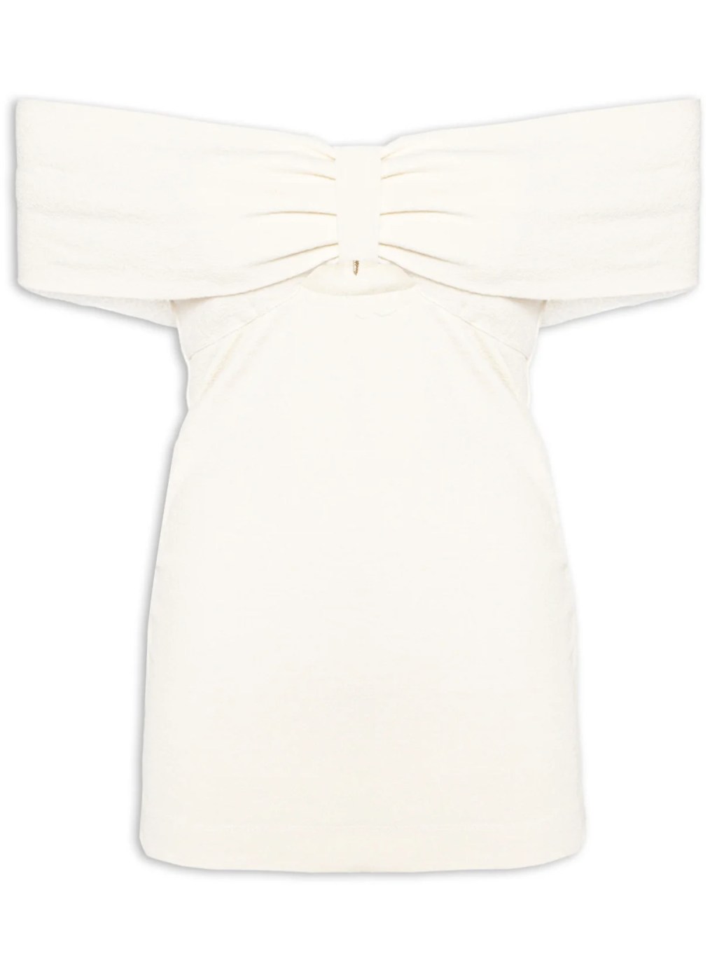 Blusa branca com laço maxi