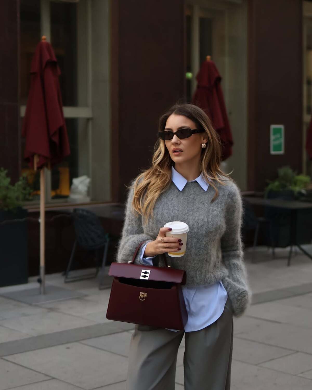 Imagem mostra bolsa bord&ocirc; estilo tote.