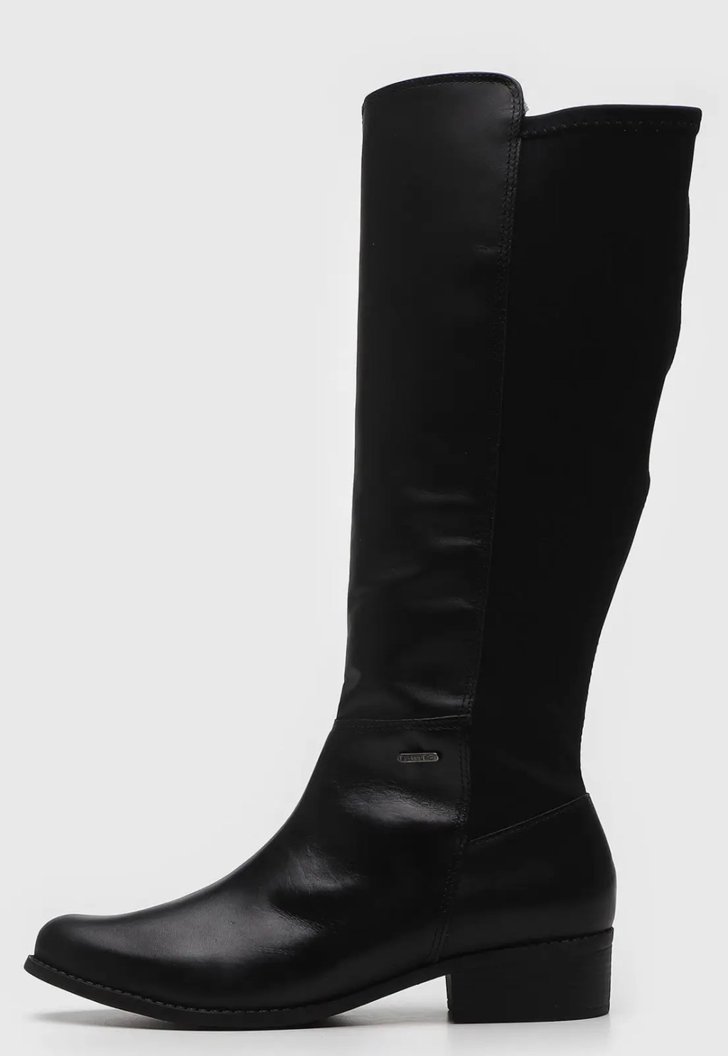 Bota de couro preta