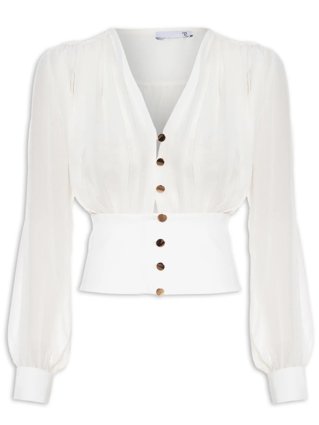 Camisa branca transparente