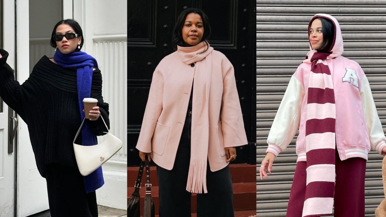Os cachecóis e as echarpes são opções para deixar o look mais quentinho e estiloso neste inverno!
