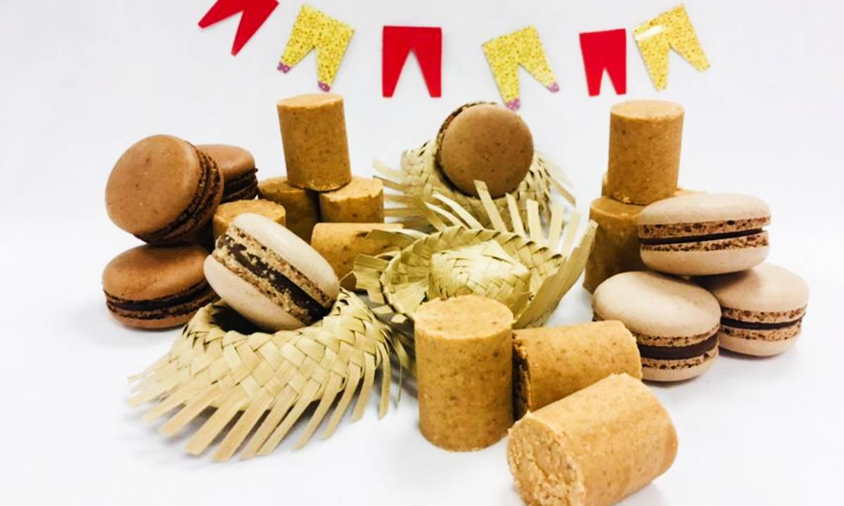 Macaron de paçoca vai dar o que falar na sua festa junina