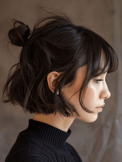 O secador é um aliado poderoso para modelar qualquer tipo de cabelo curto. A dica é usar bicos direcionadores e escovas pequenas para dar forma aos fios. Comece secando a raiz para garantir volume e vá modelando mecha por mecha conforme o resultado desejado. 