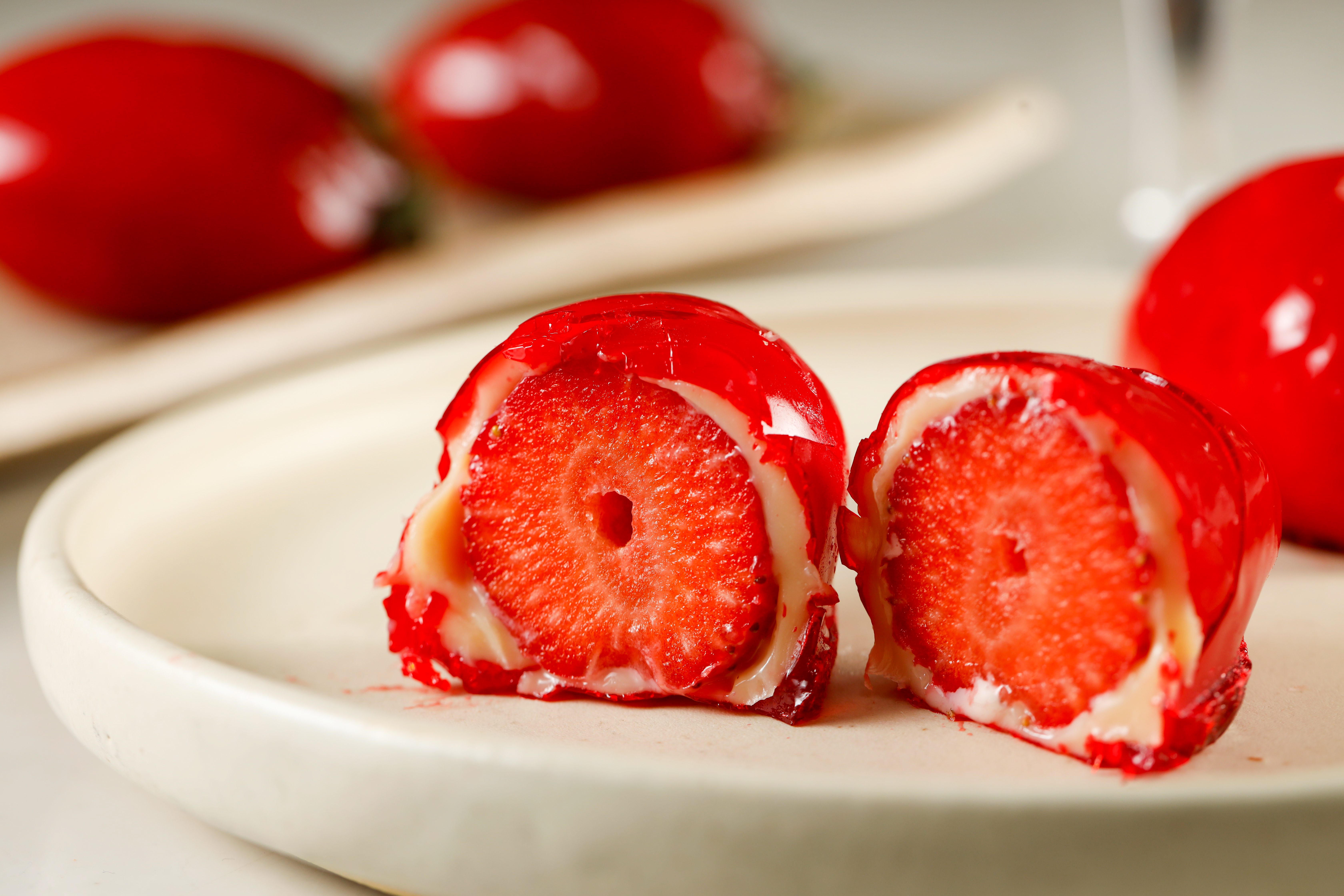 Doce de morango caramelizado