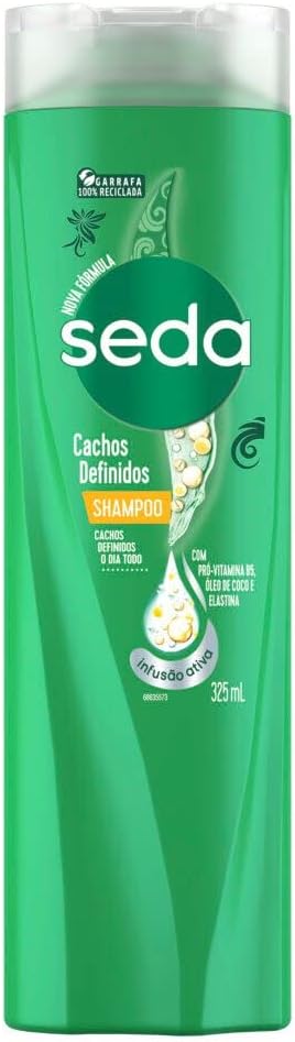 Imagem de shampoo baratinho para cabelos cacheados em embalagem verde