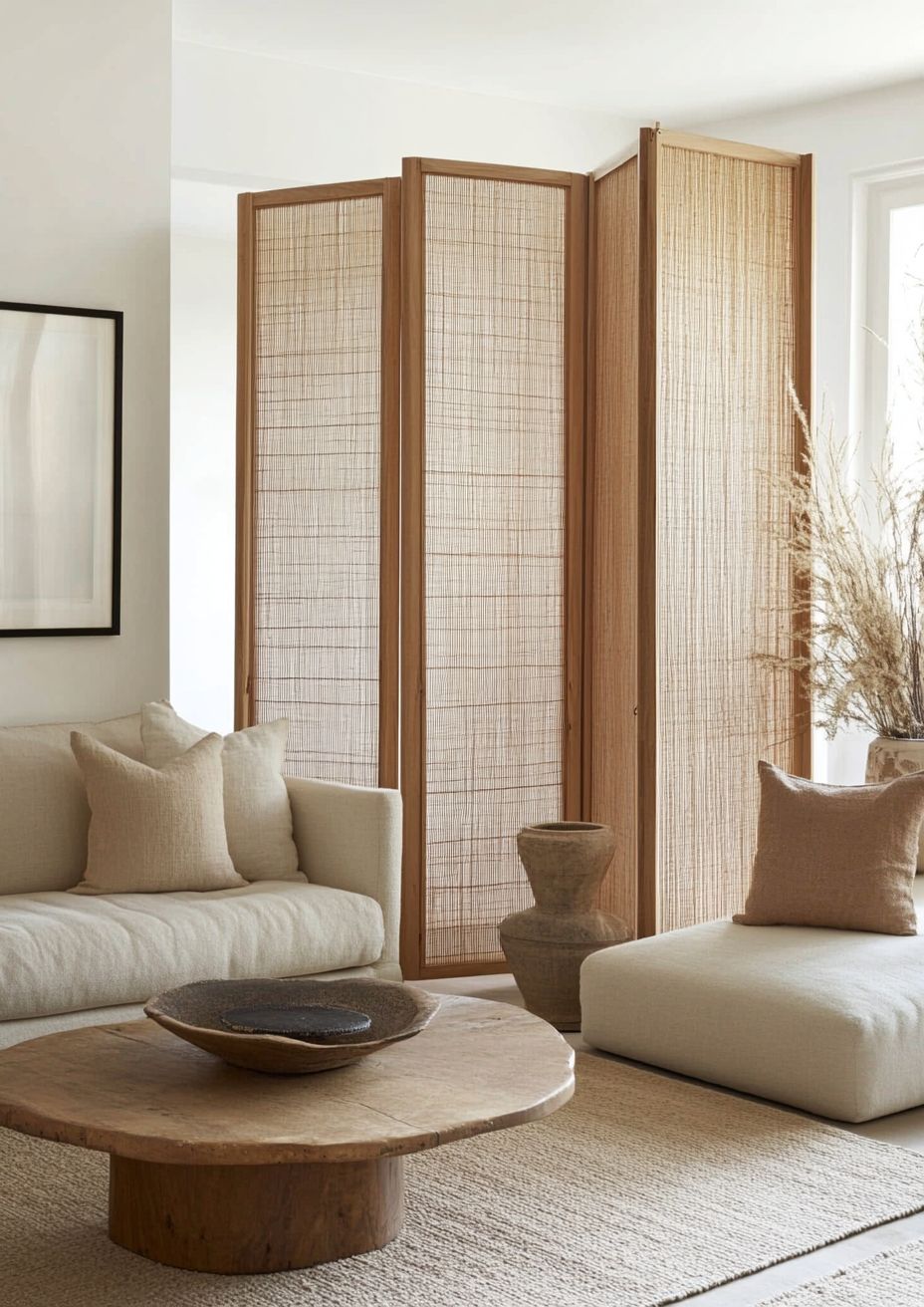 O biombo &eacute; uma forma pr&aacute;tica de dividir ambientes