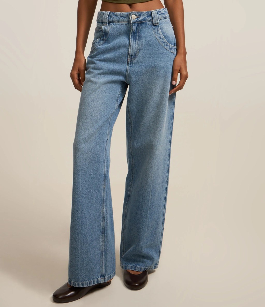 Calça jeans wide leg