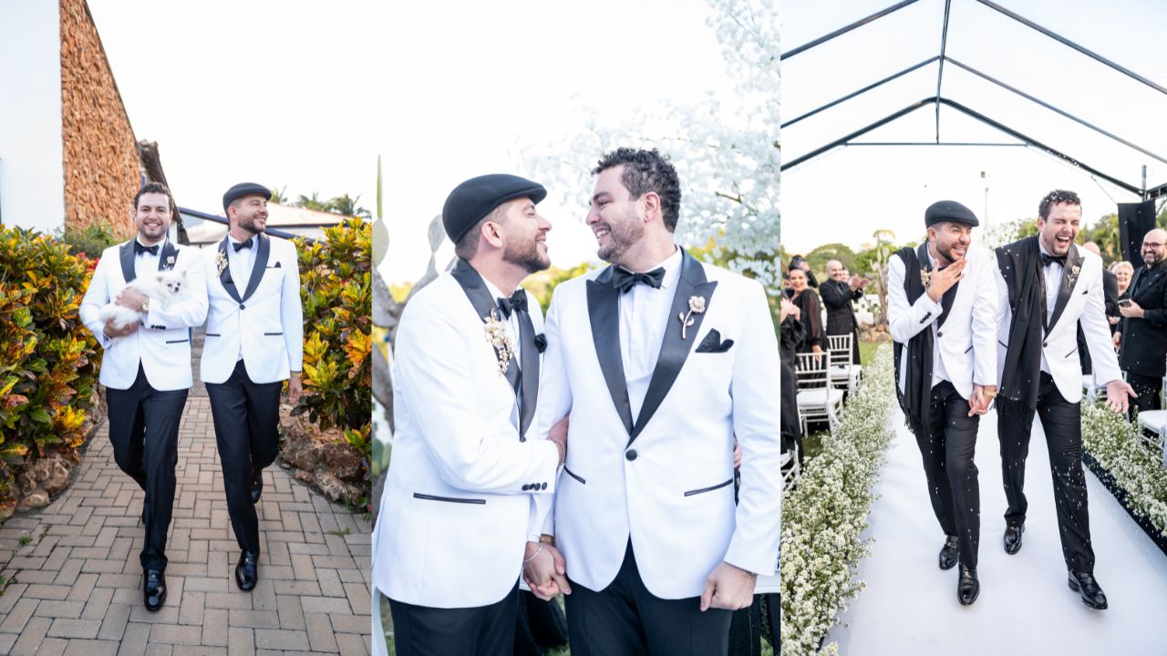 Vestidos e decora&ccedil;&atilde;o preto em casamento