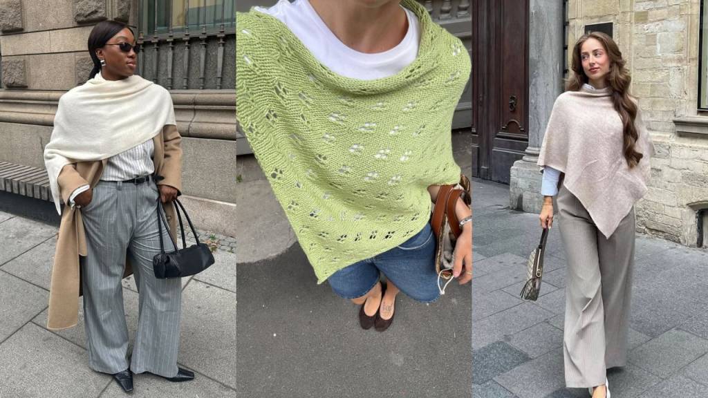 Poncho voltou à moda: 14 ideias estilosas para usar já