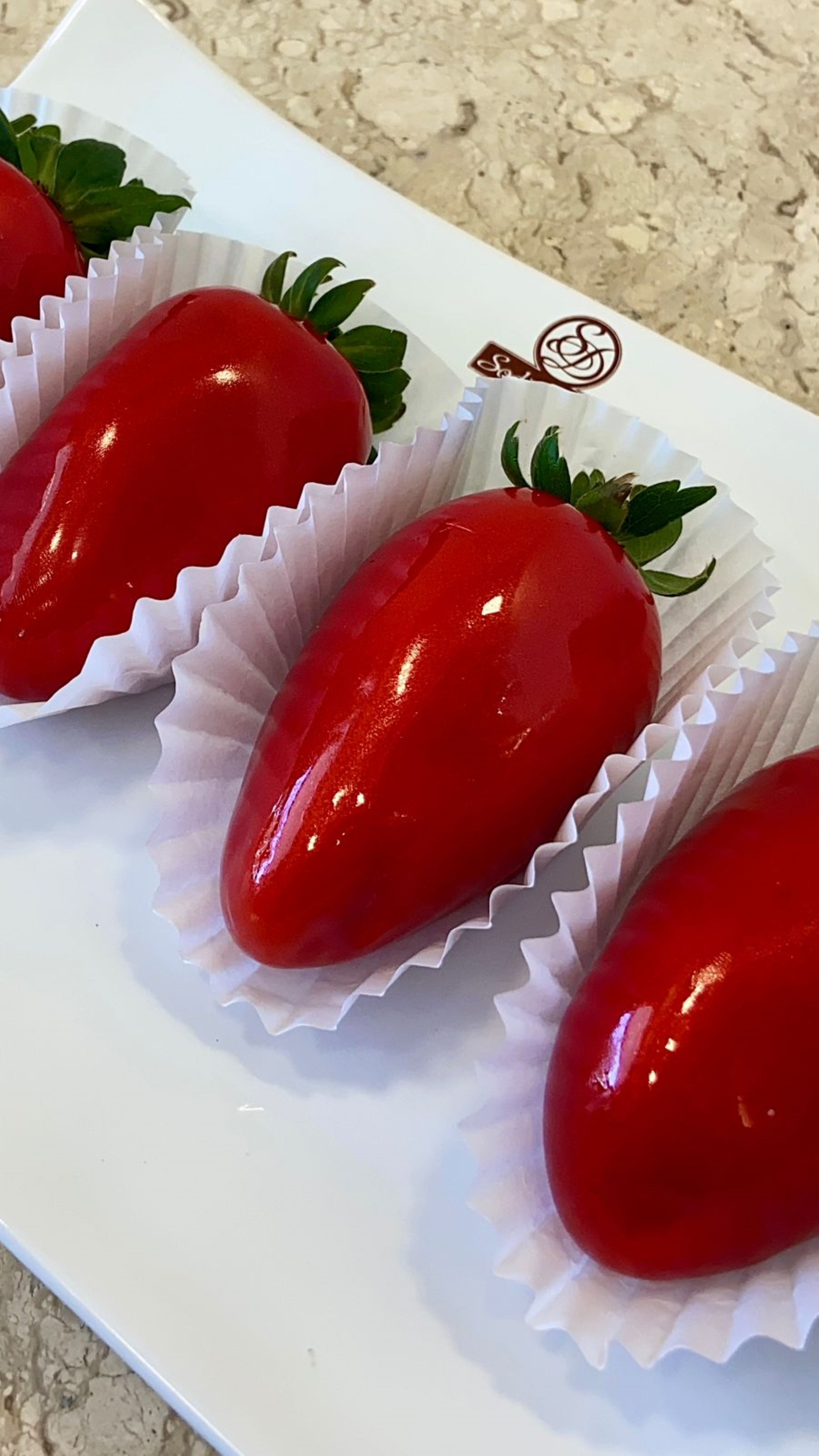 Doce de morango caramelizado