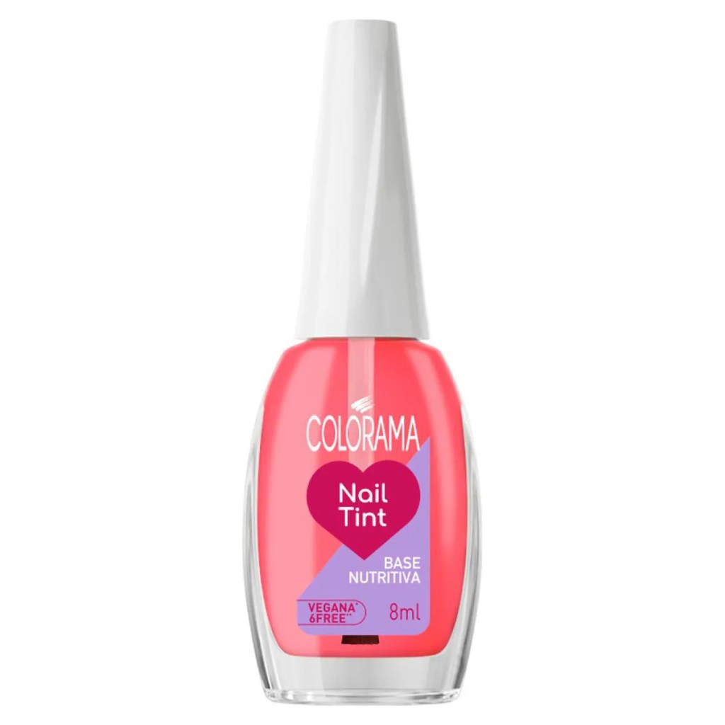 Nail tint rosa.