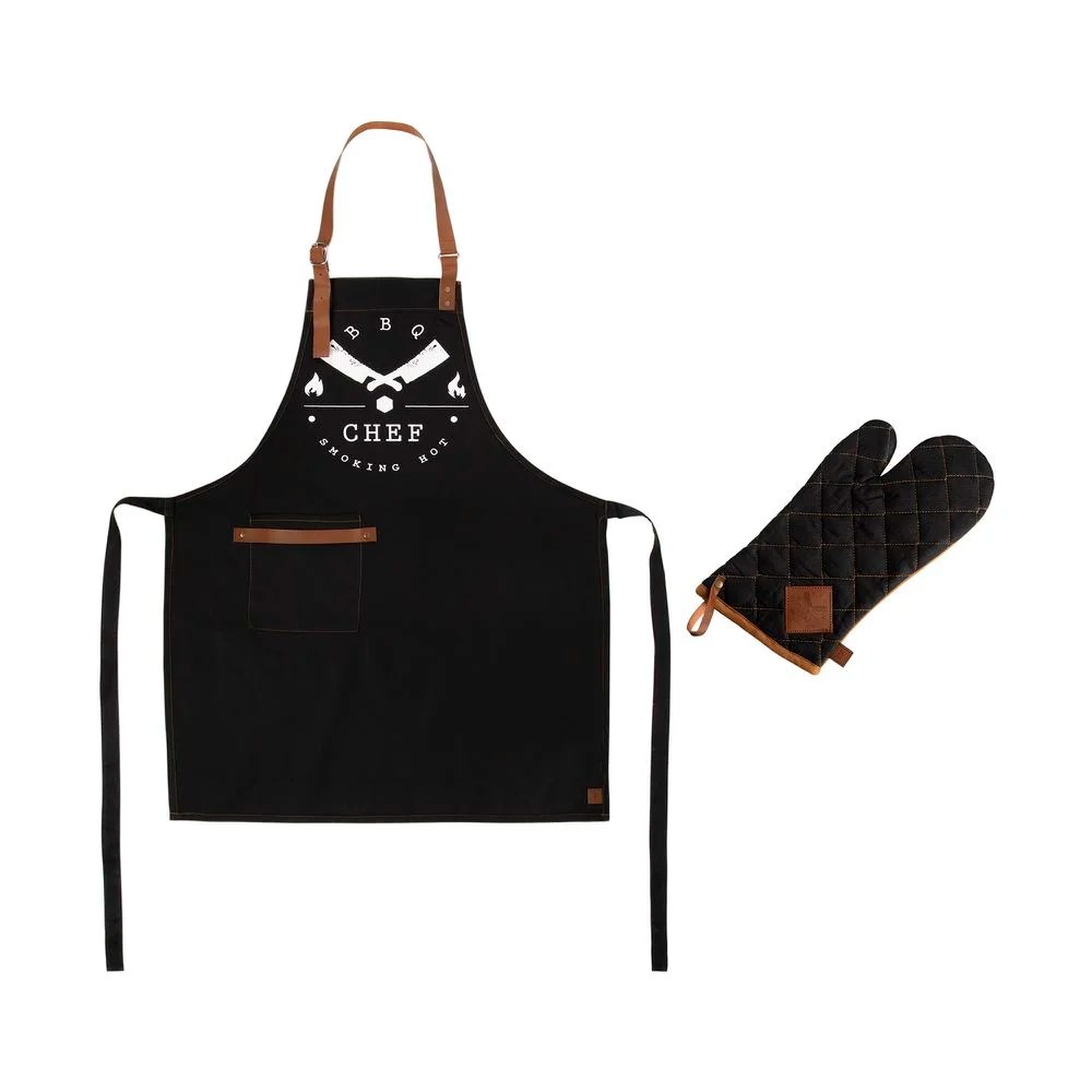 Imagem de avental e luva de churrasco para o dia dos pais.