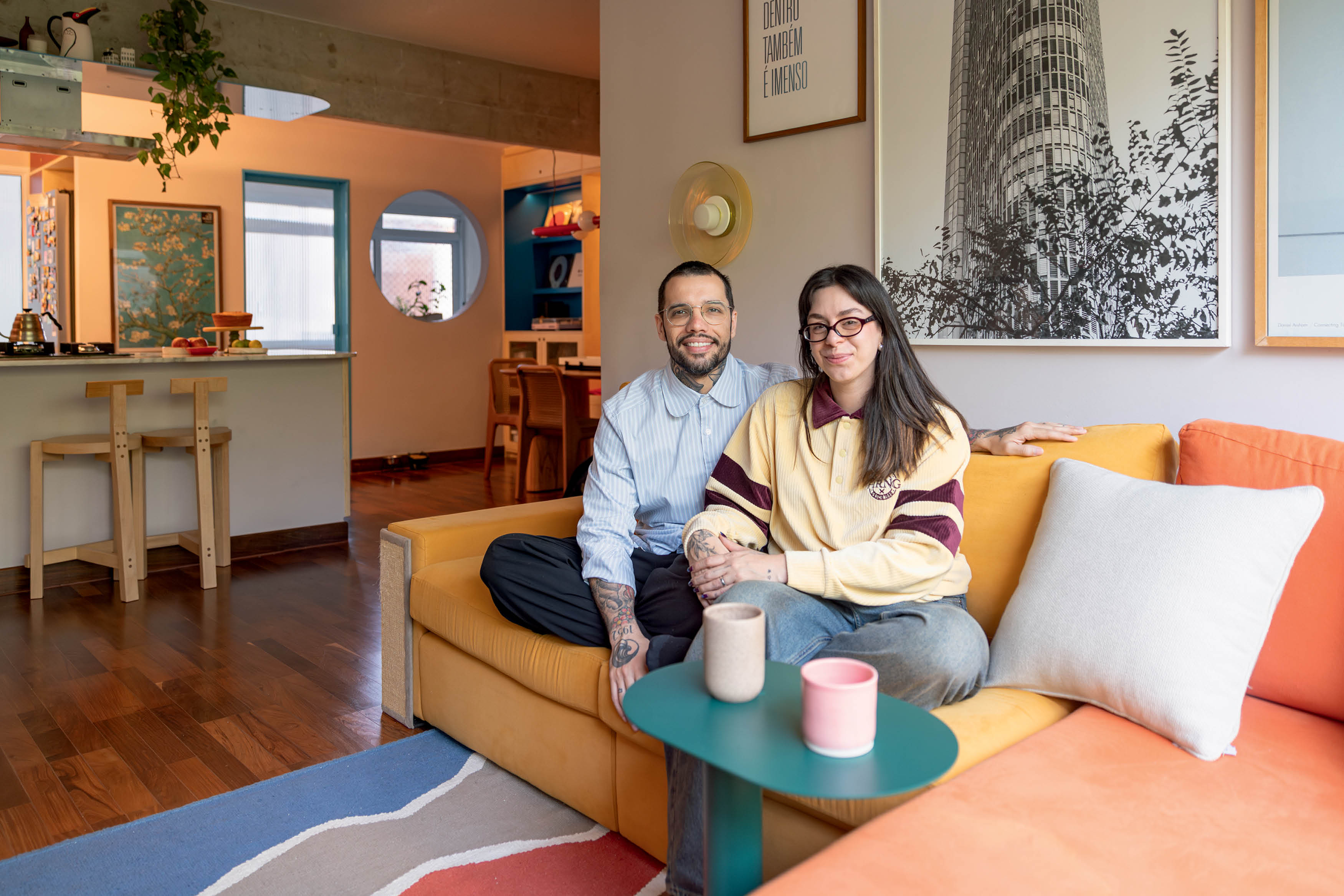 Apartamento Jeska Grecco e Leandro Neko para revista CLAUDIA