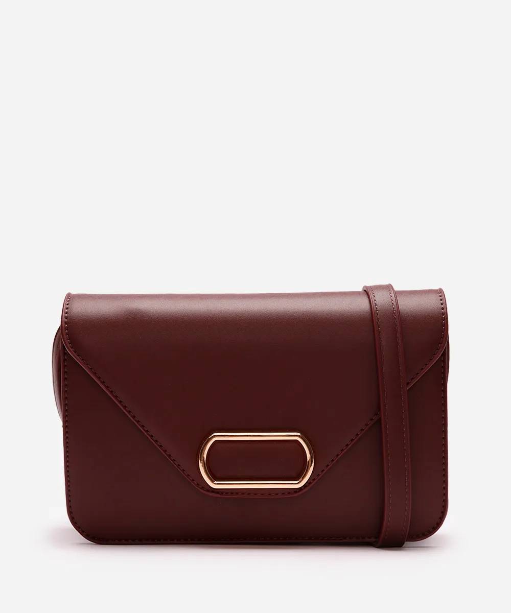 Bolsa de couro vinho