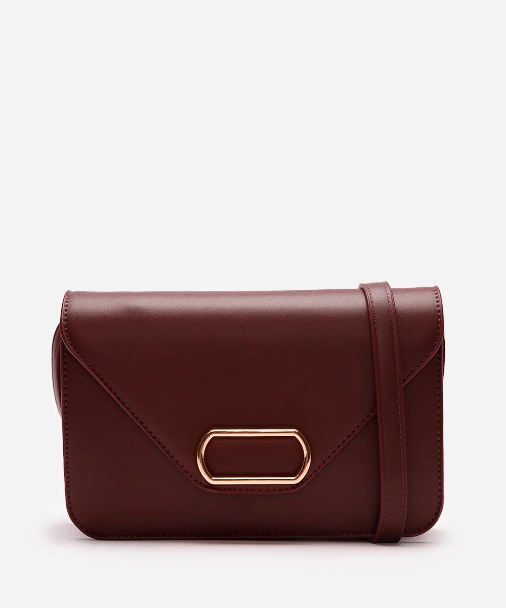 Bolsa de couro vinho