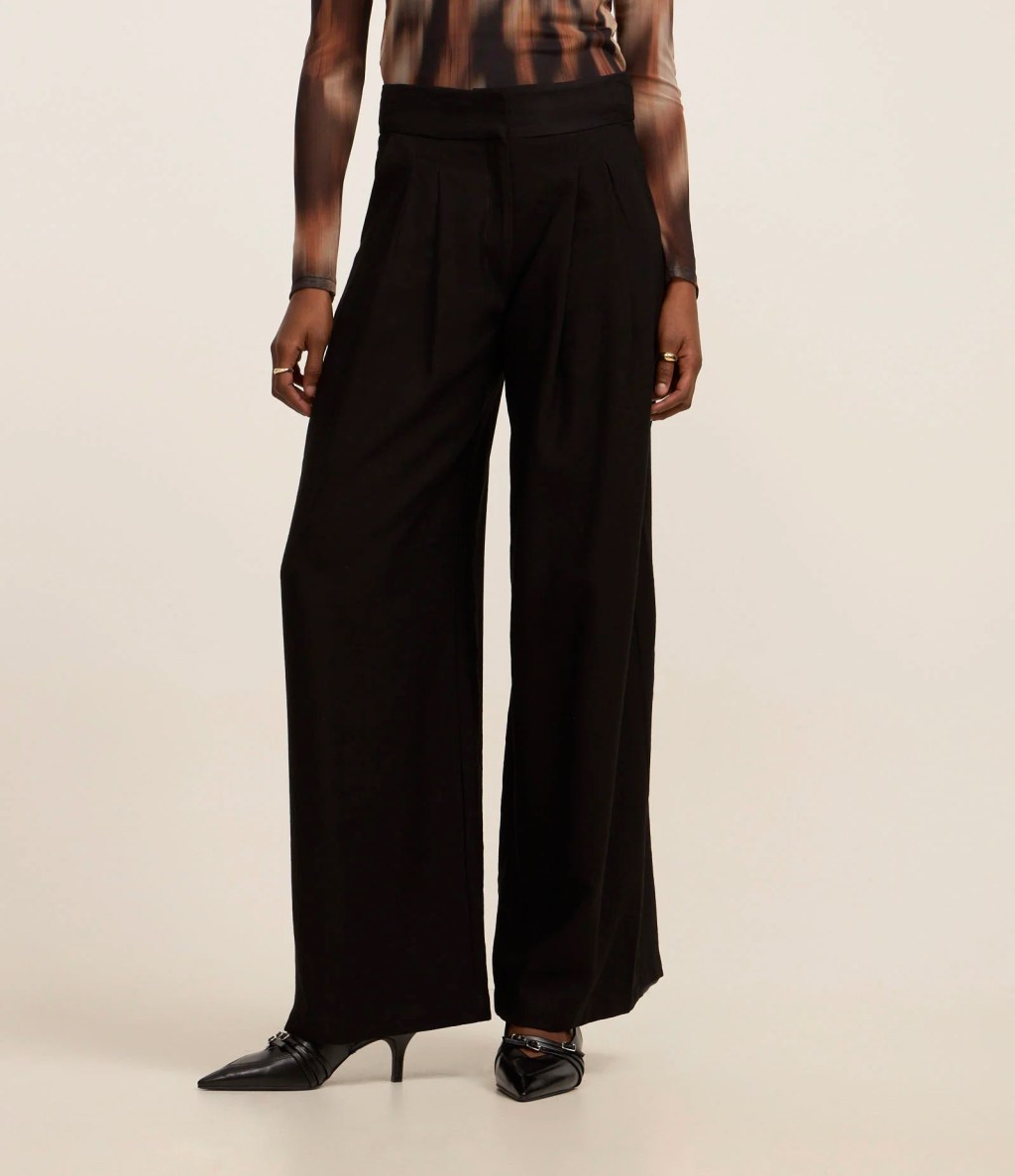 Calça de alfaiataria preta