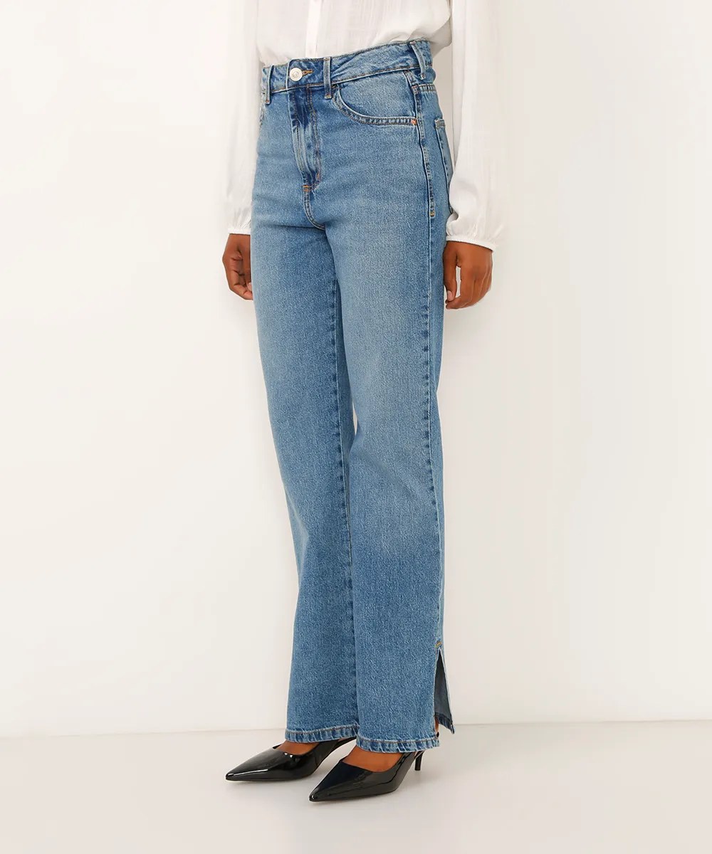 Calça jeans reta