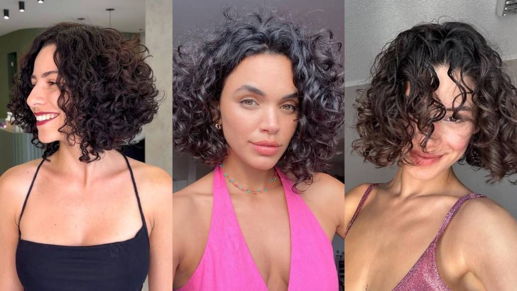 Corte chanel para cabelo cacheado: 11 inspirações cheias de estilo