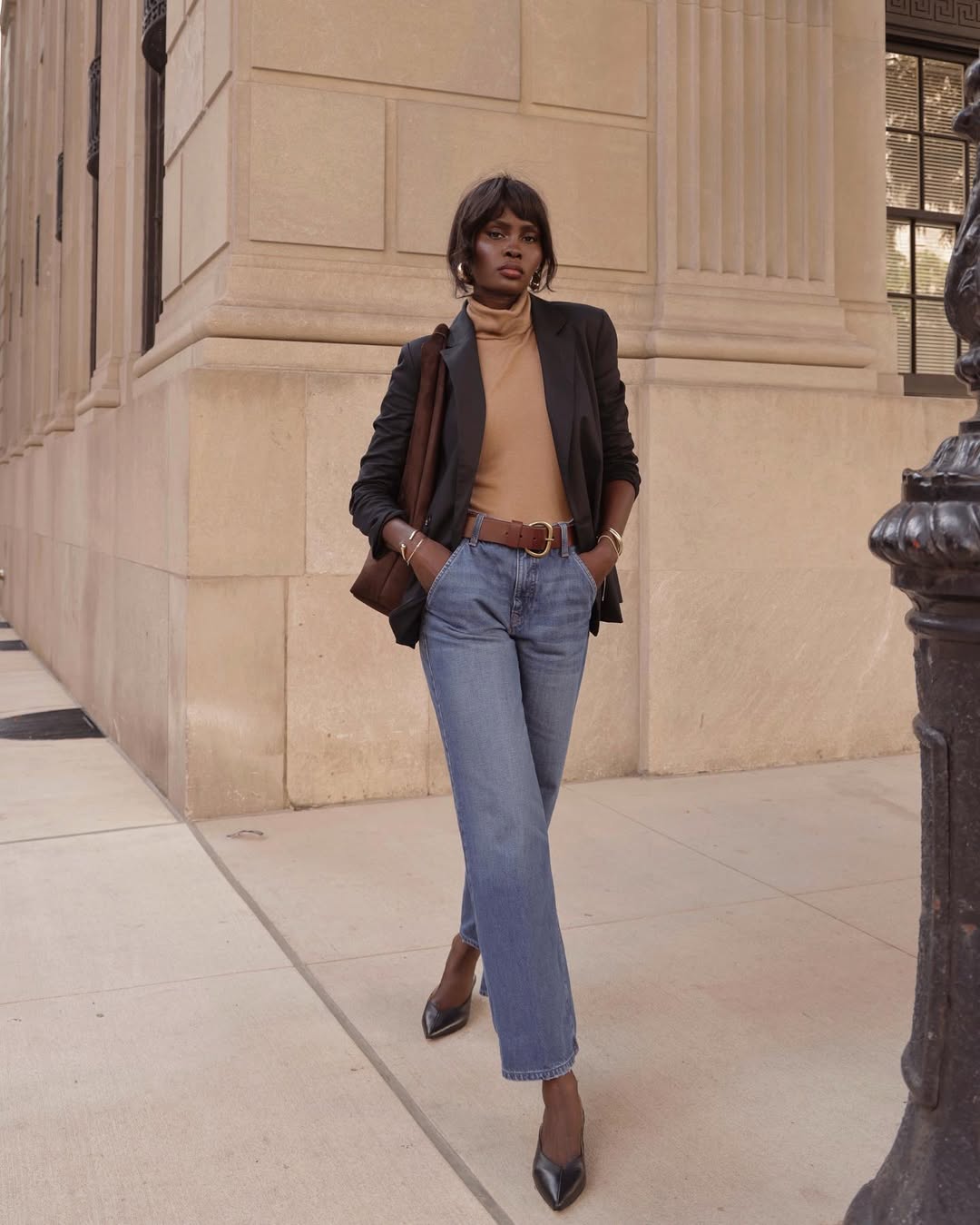 Look para trabalhar com cal&ccedil;a jeans