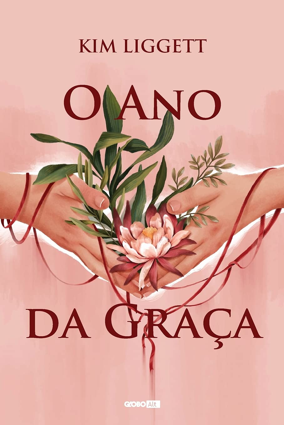 Capa do livro "O ano da graça". Mostra duas mãos segurando um ramo com flores. Representa um dos livros para ler antes de dormir