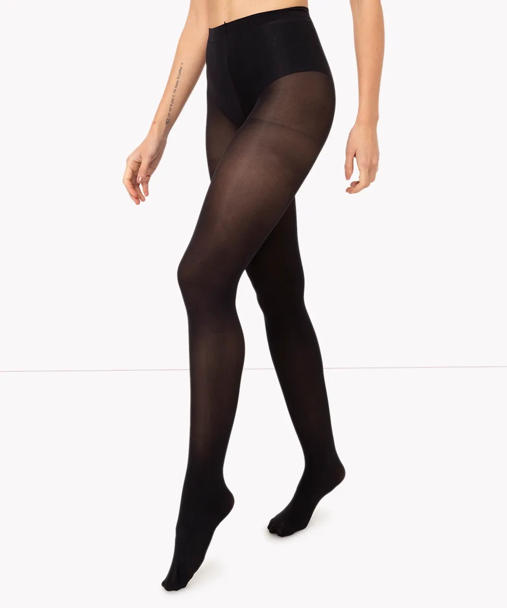 Meia-cal&ccedil;a preta escura