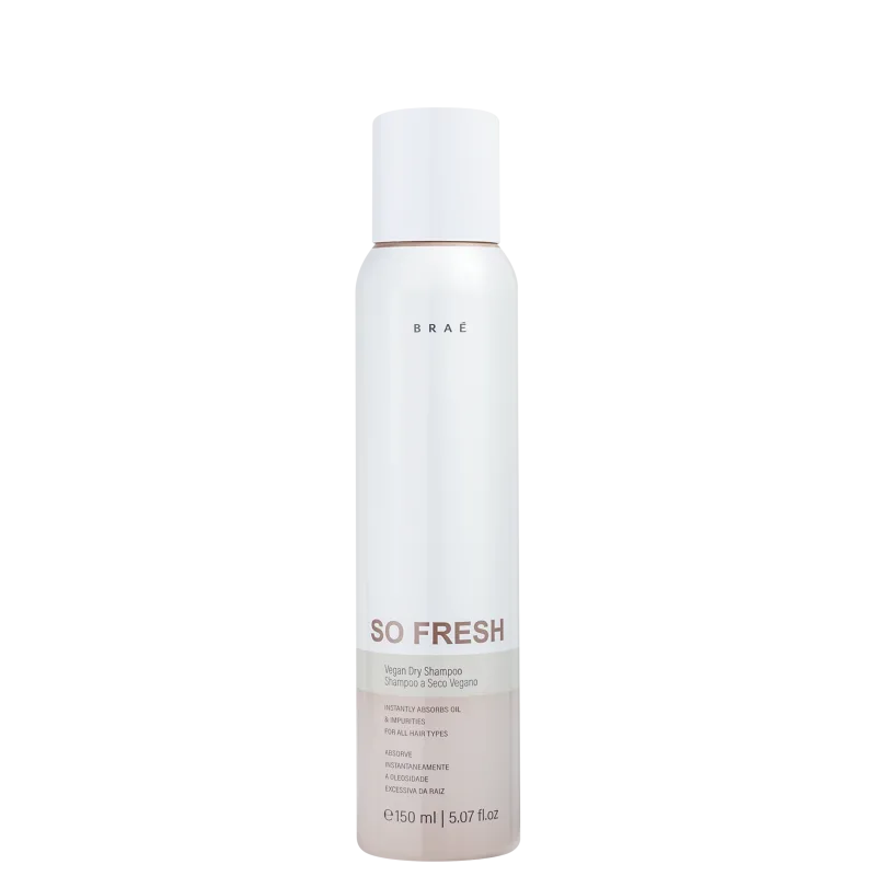 Embalagem de shampoo a seco da marca Bra&eacute;