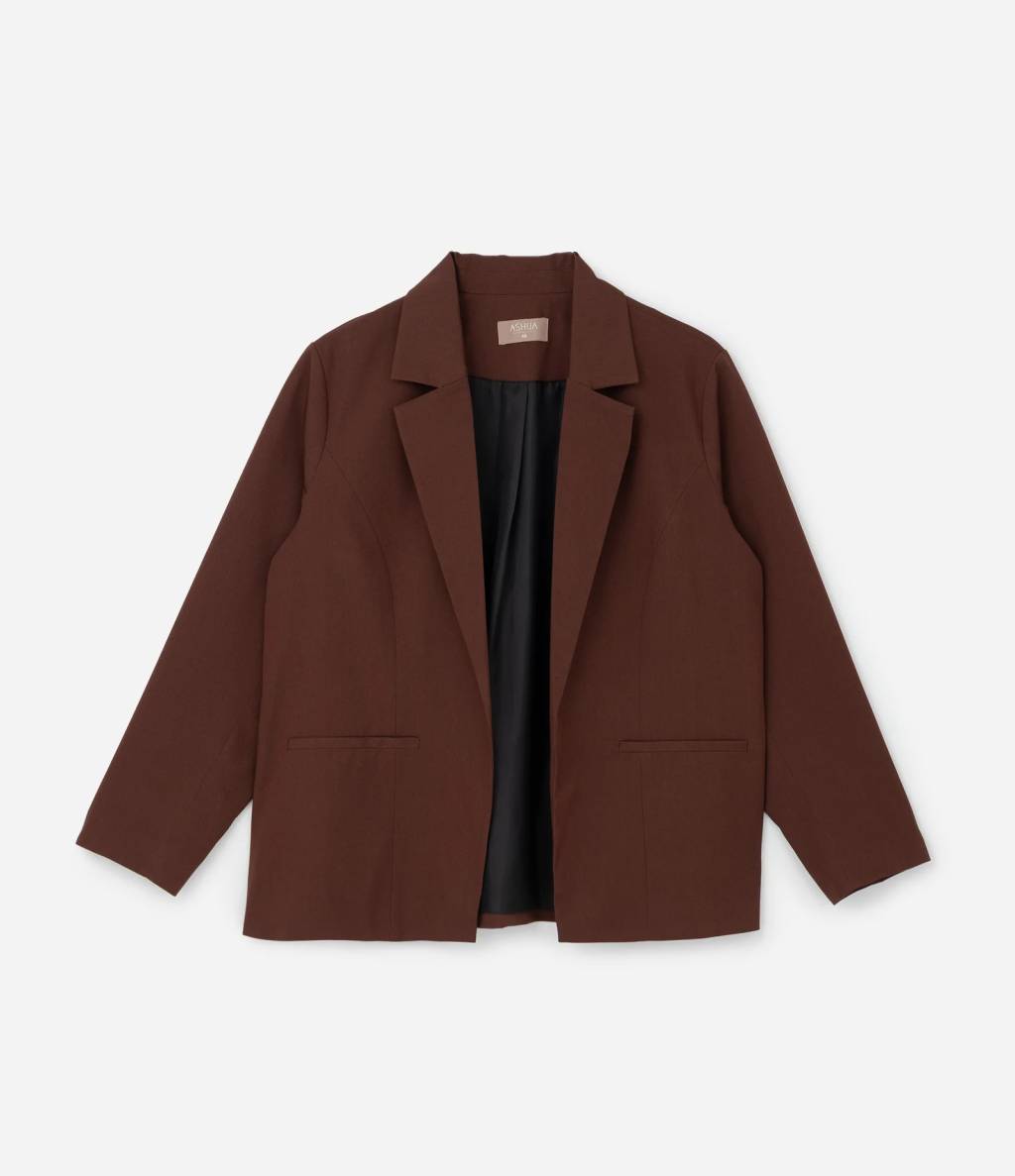 Foto de um blazer marrom