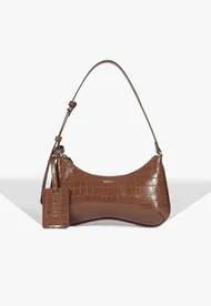 Bolsa de couro marrom