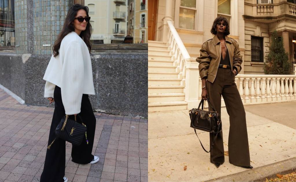 5 looks com calça pantalona preta para abalar no trabalho