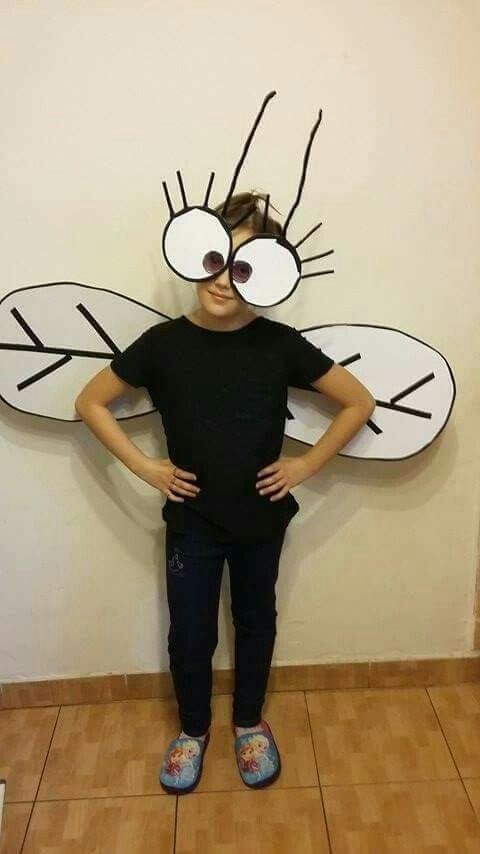 Fantasia infantil de mosca criativa e econ&ocirc;mica